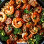 Honey Garlic Shrimp & Sausage Skillet