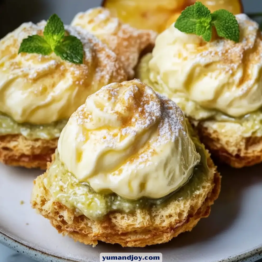 Tinker Bell's Passionfruit Cream Puffs