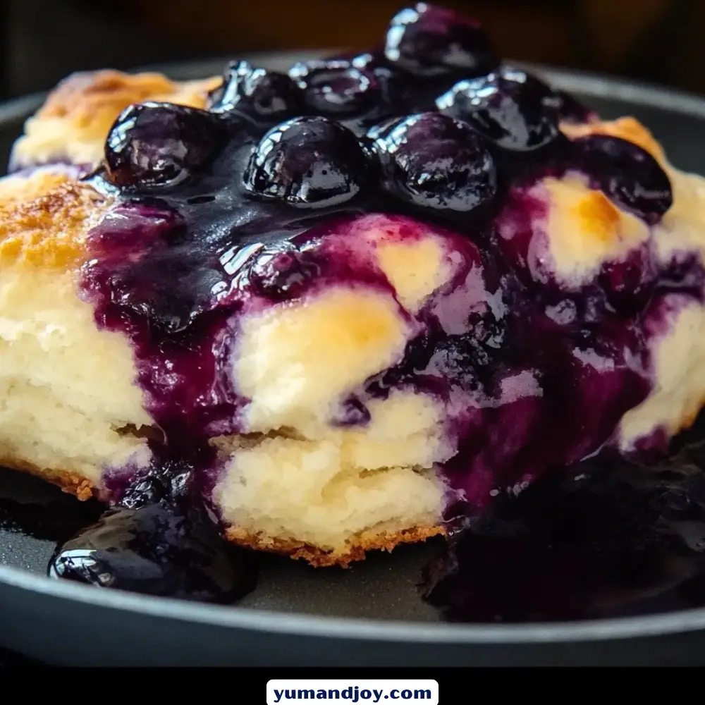 Skillet Blueberry Biscuits