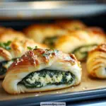 Cheesy Spinach Puff Pastry Twists