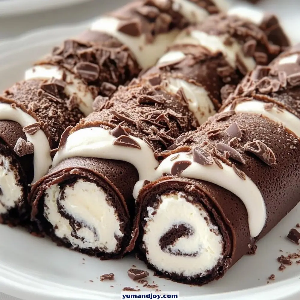 Chocolate Crepe Rolls