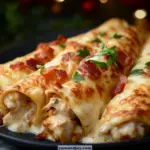 Healthy Chicken Bacon Ranch Taquitos