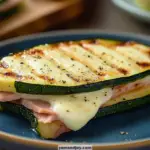 Low-Carb Zucchini Sandwich with Ham & Cheese