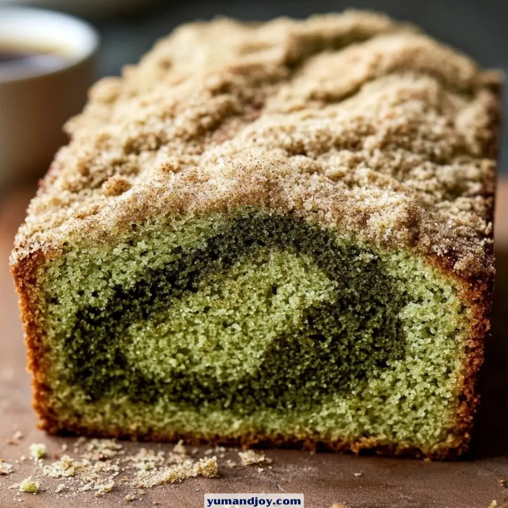 Cinnamon Matcha Coffee Cake