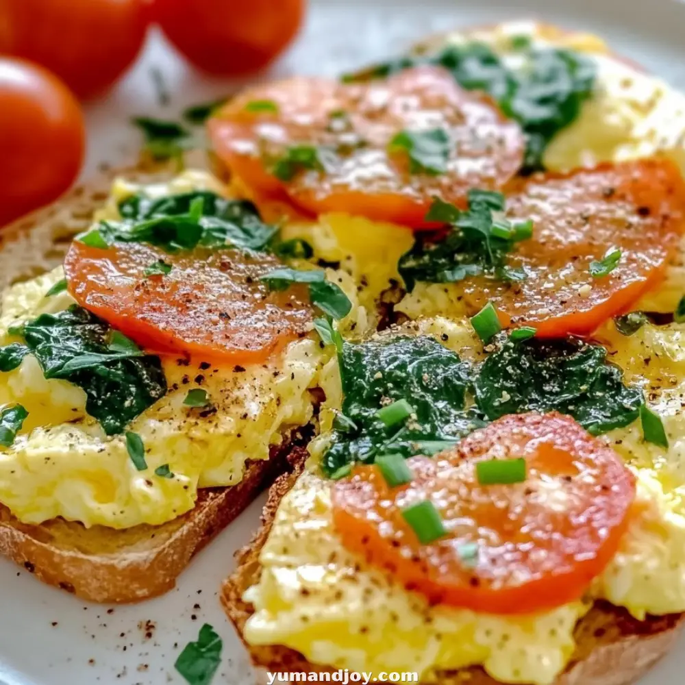 Catalan Tomato Bread with Creamy Scrambled Eggs
