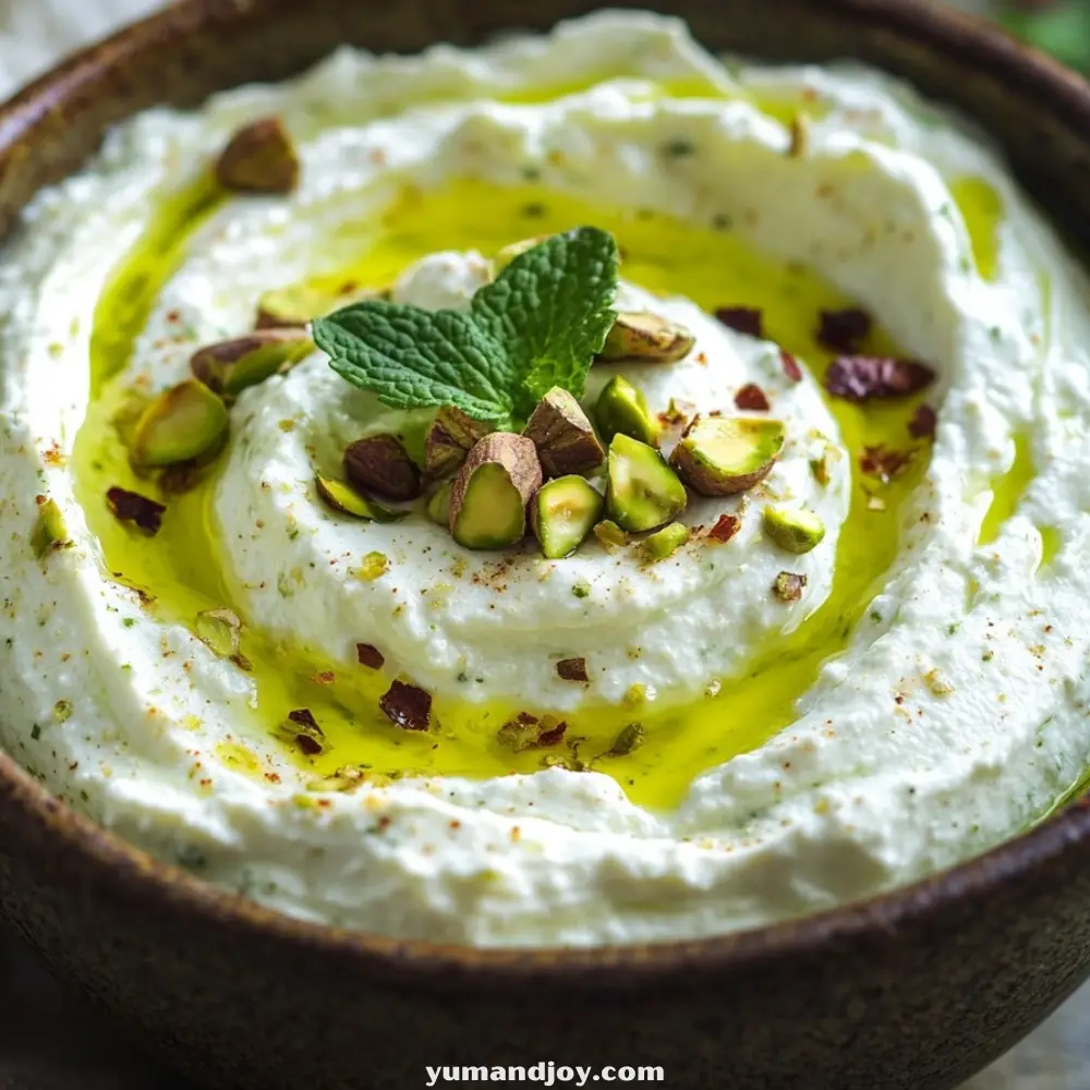 Fresh Mint and Pistachio Whipped Feta