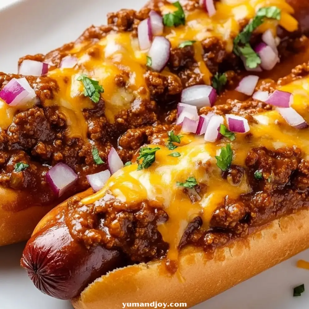 Baked Chili Cheese Dogs
