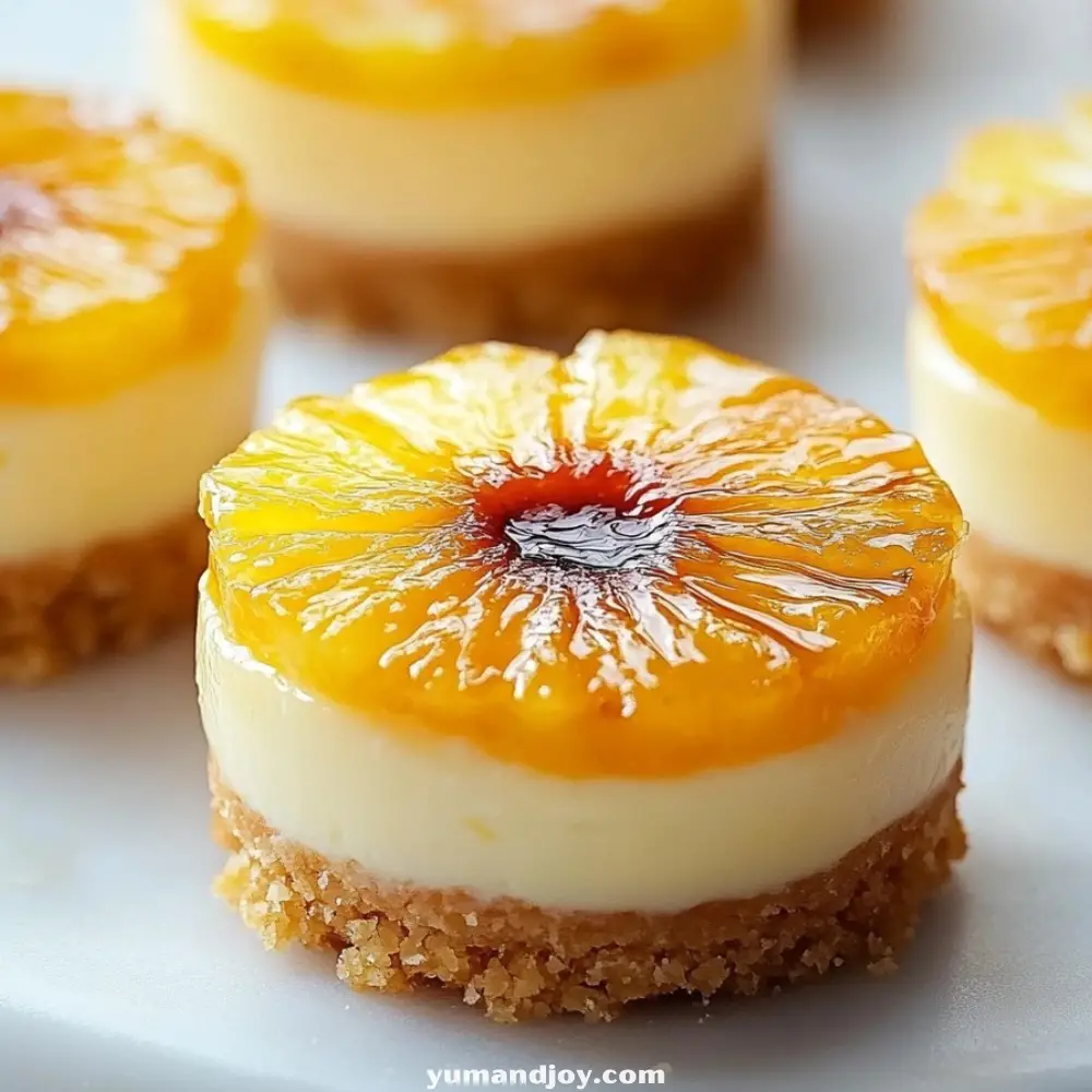Mini Pineapple Upside-Down Cheesecakes
