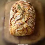 Caramelized Onion, Garlic, and Thyme Sourdough Loaf