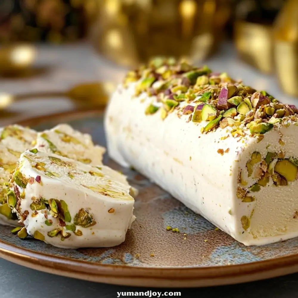 Syrian Ice Cream with Pistachios