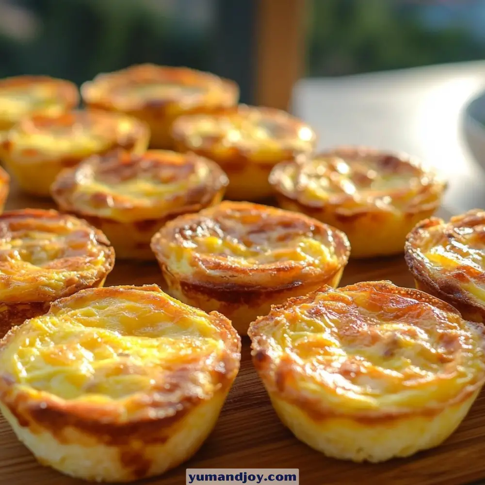 Crustless Mini Tuna Quiche au Fromage