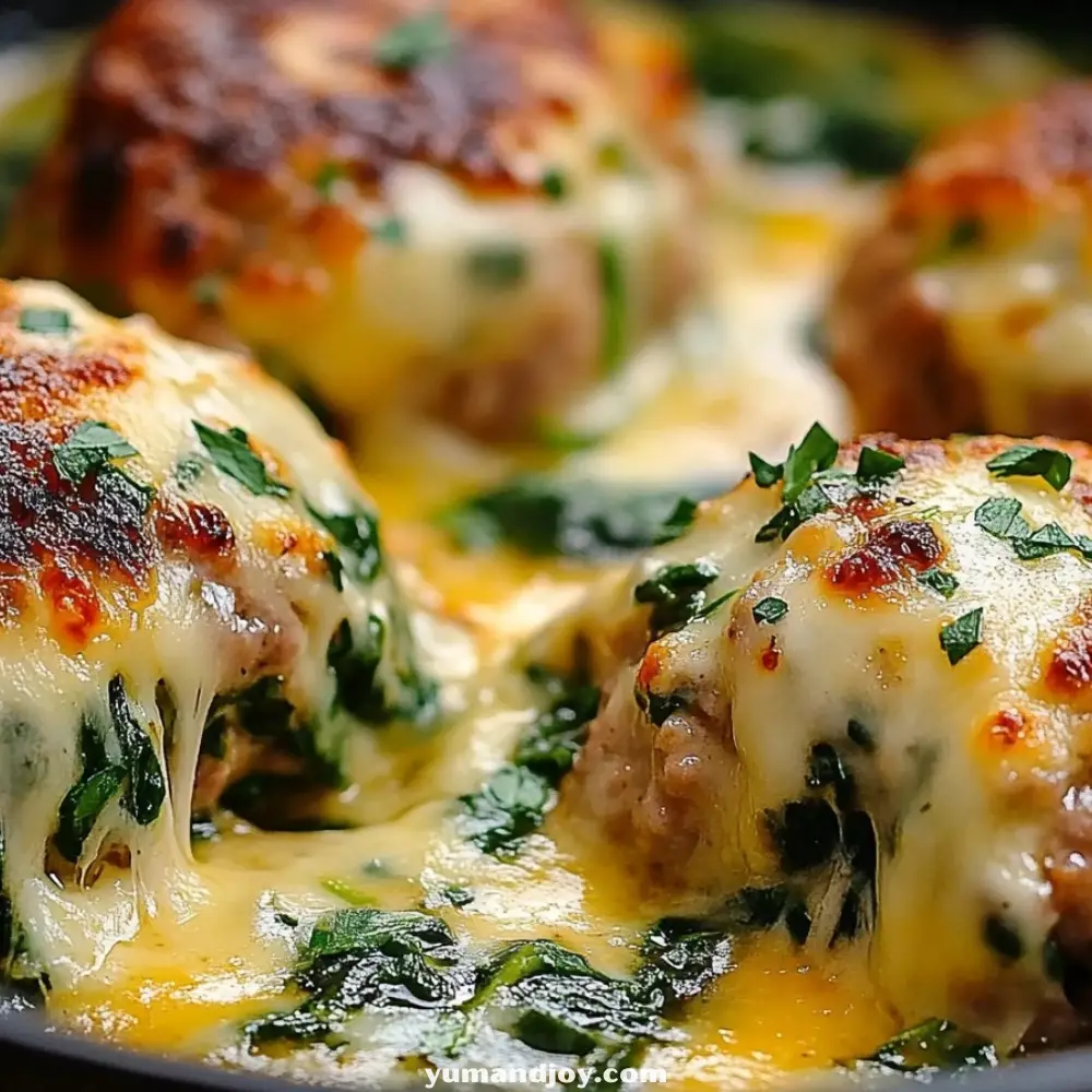 Mozzarella-Stuffed Turkey Meatballs