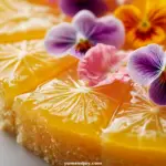 Lemon Drizzle Cake with Edible Flowers 3 Lemon Drizzle Cake with Edible Flowers