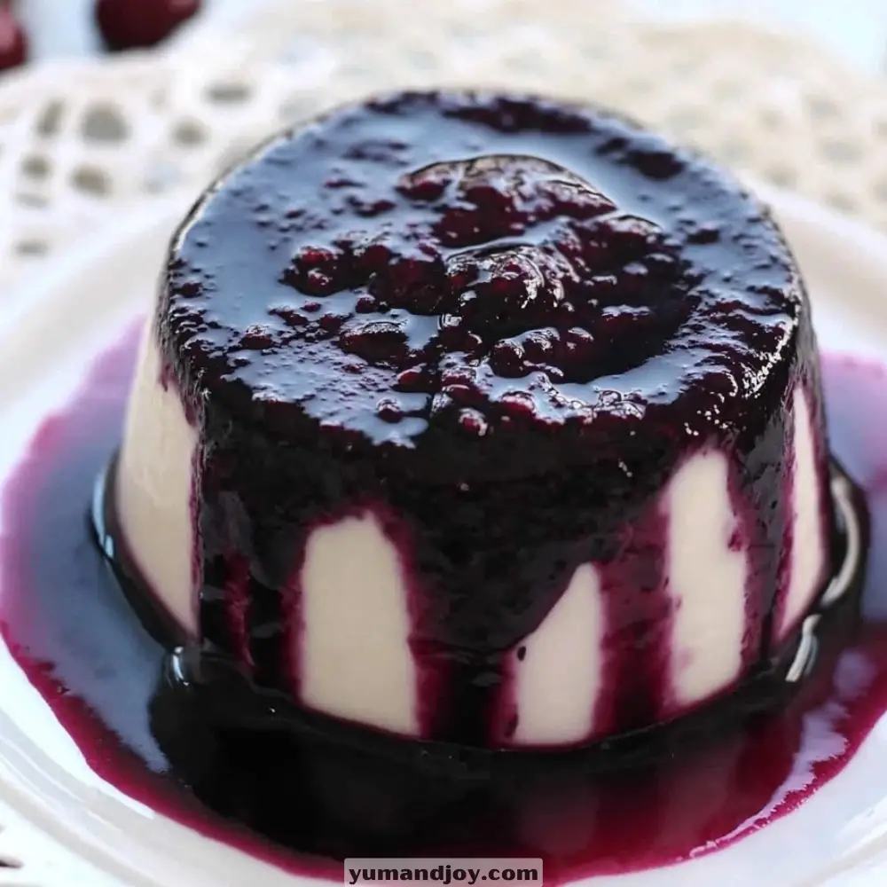 Black Mulberry Panna Cotta