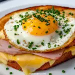 French Ham & Cheese Sandwich with Egg