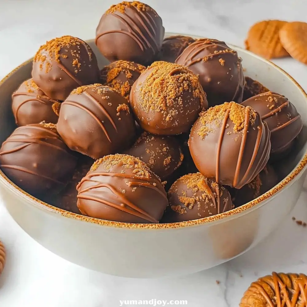 No-Bake Biscoff Truffles