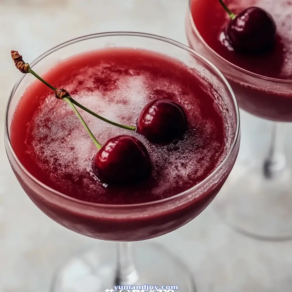 Frozen Cherry Espresso Martini
