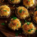 Cheddar Cheese Stuffed Mushrooms