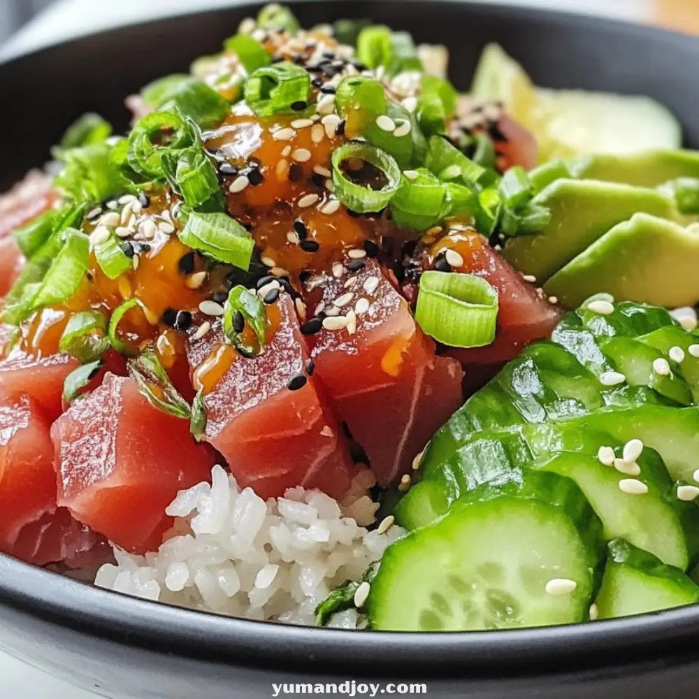 Spicy Ahi Poke Rice Bowl