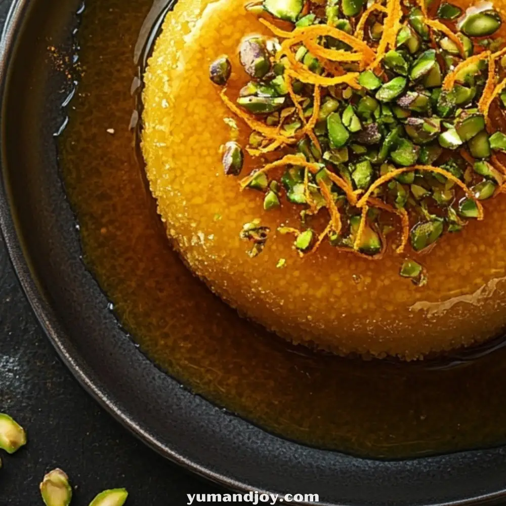 Honey and Orange Blossom Semolina Cake