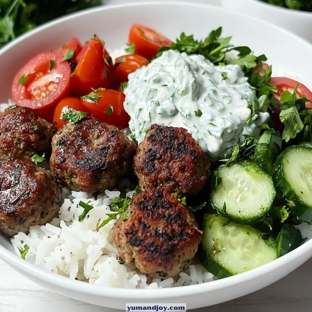 Mediterranean Meatball Bowl