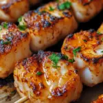 Garlic Butter Grilled Lobster Skewers