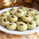 Middle Eastern Pistachio Shortbread Cookies