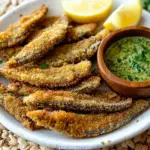 Crispy Fried Sardines with Herb Dipping Sauce