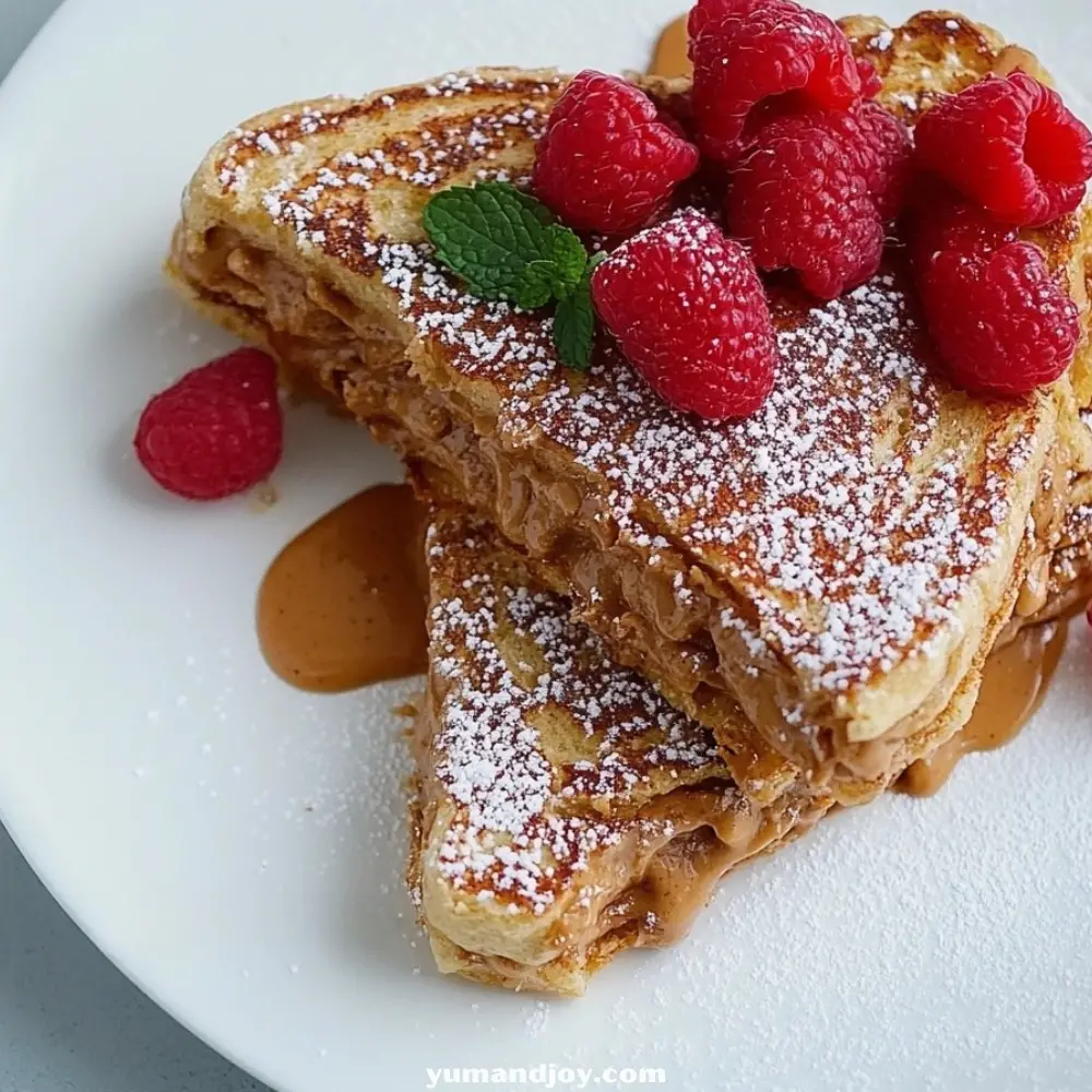 Peanut Butter Stuffed French Toast