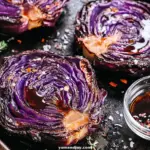 Caramelized Roasted Red Cabbage Steaks