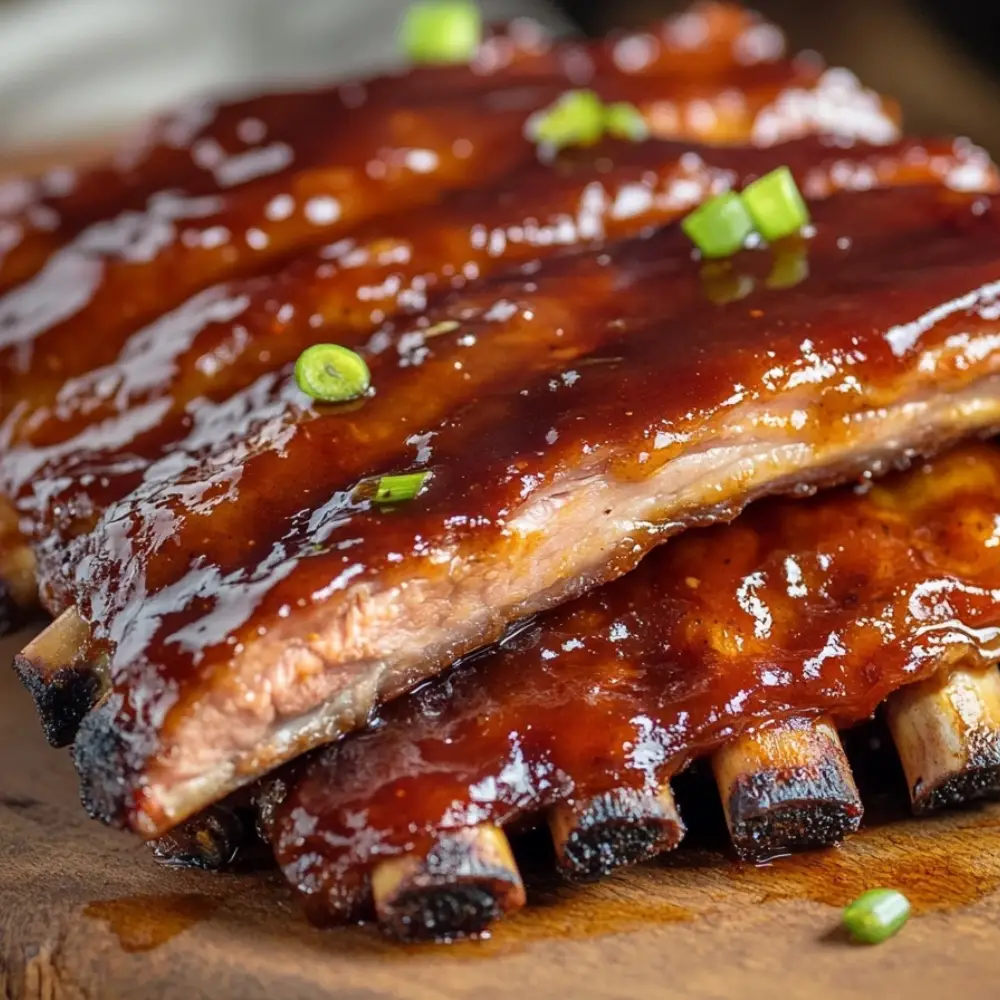 Sticky Honey Bourbon BBQ Ribs