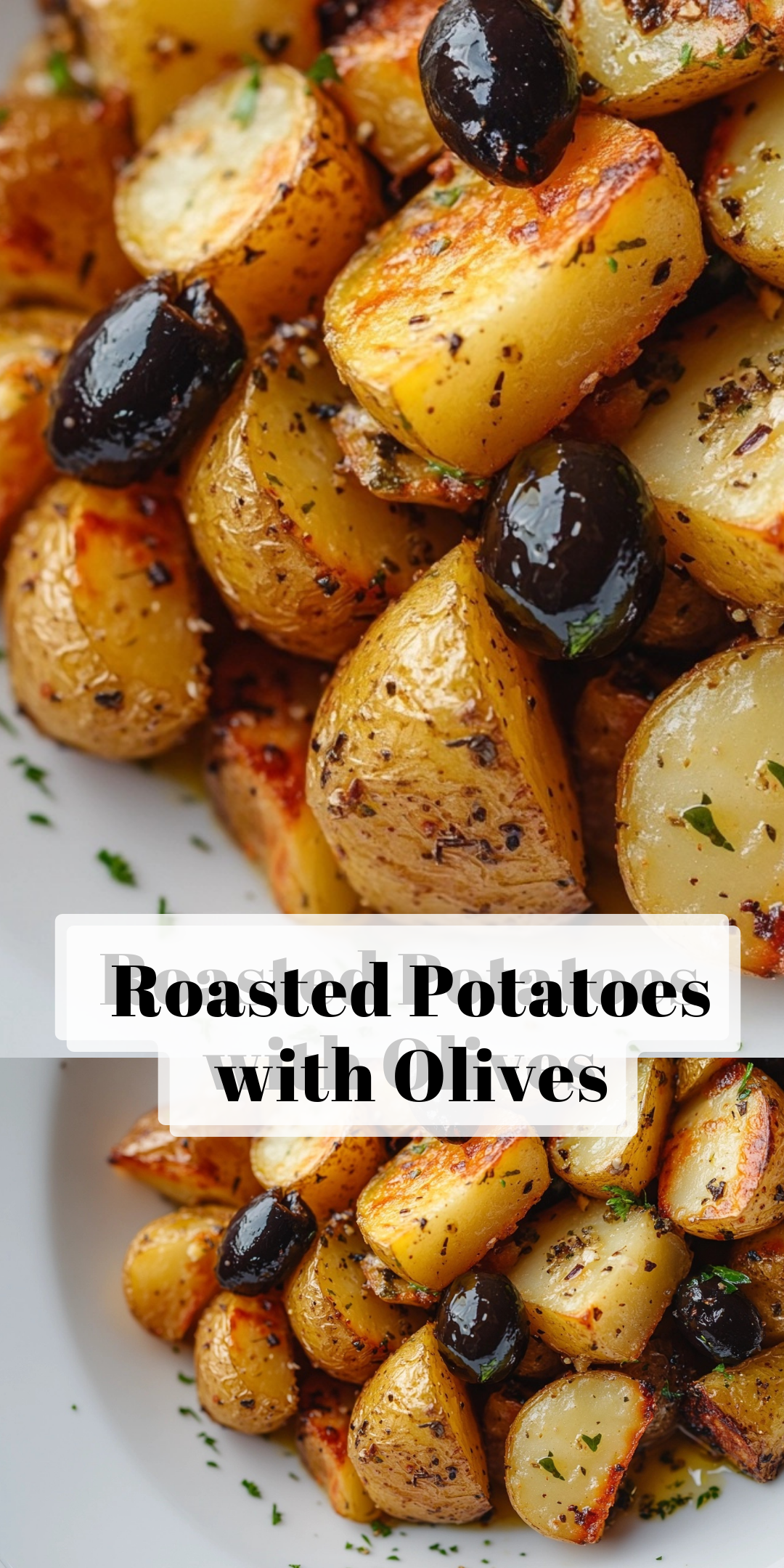 Garlic & Herb Roasted Potatoes with Olives