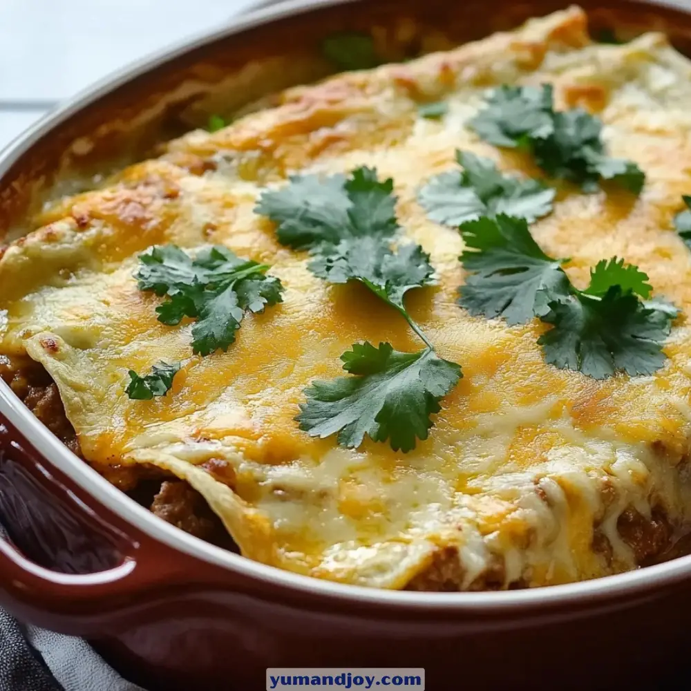 Cheesy Beef Enchiladas