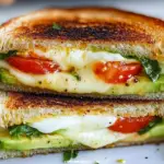 Avocado, Mozzarella, and Tomato Grilled Cheese 3 Avocado, Mozzarella, and Tomato Grilled Cheese