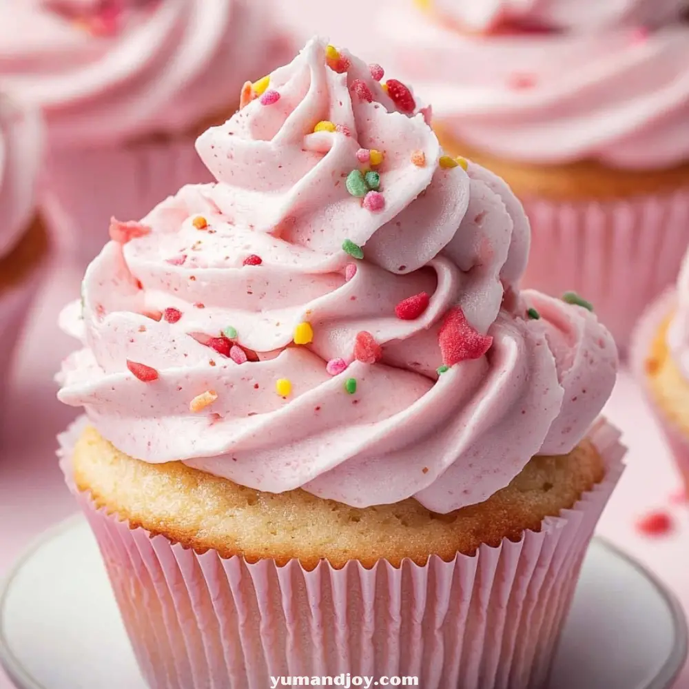 Strawberry Swirl Cupcakes