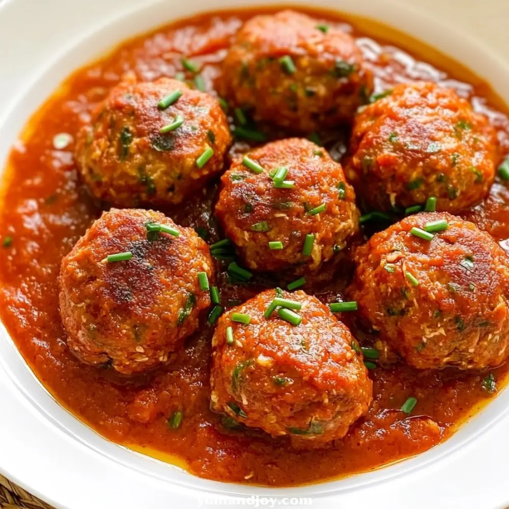 Tuna Meatballs in Spanish Tomato Sauce