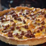 Sausage & Cheddar Quiche