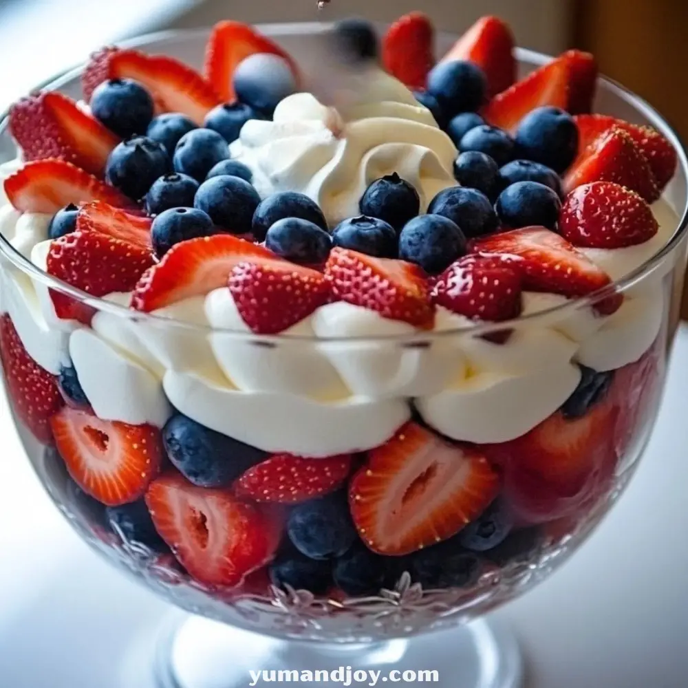 Patriotic Berry Trifle