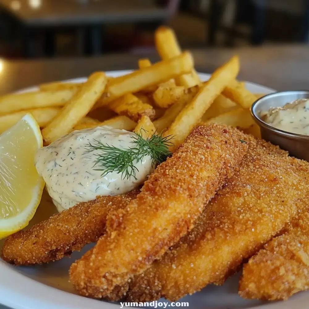 Southern Fried Catfish with Dill Tartar Sauce