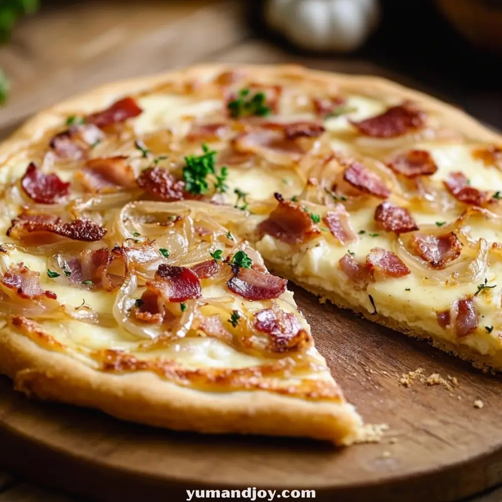 Alsatian Flammekueche (Tarte Flambée)