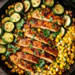 Garlic Butter Chicken with Zucchini and Corn 3 Garlic Butter Chicken with Zucchini and Corn