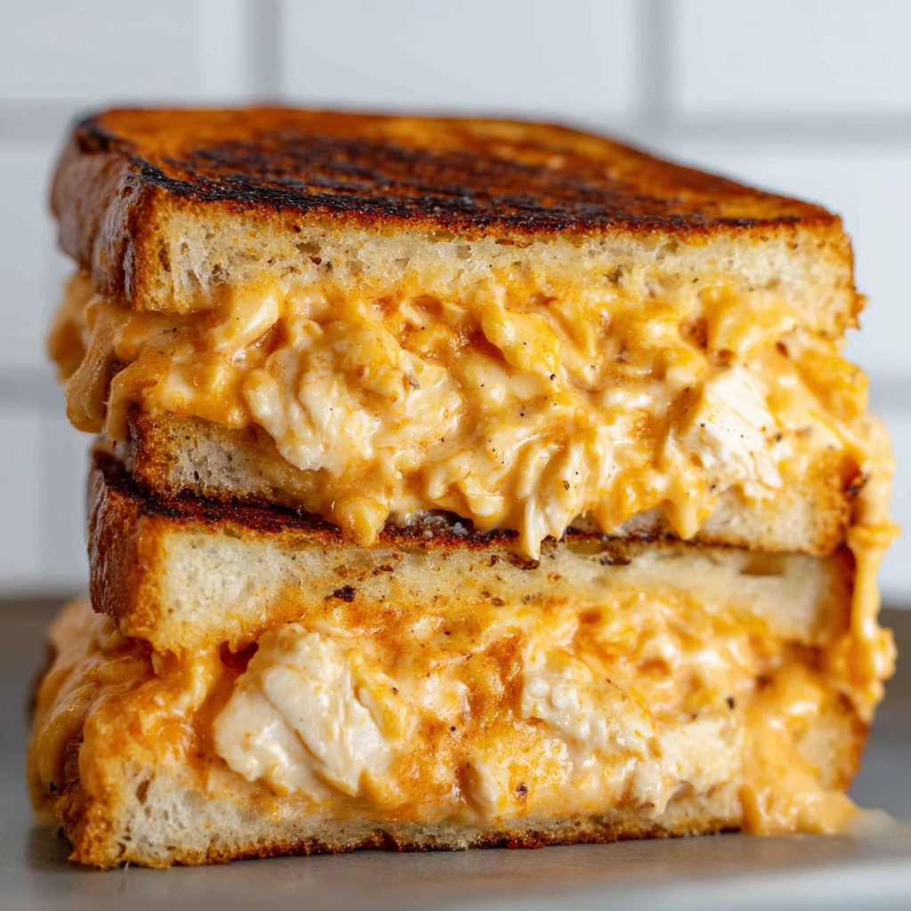 Buffalo Chicken Grilled Cheese Recipe 6 Buffalo Chicken Grilled Cheese Recipe - Recipe Image